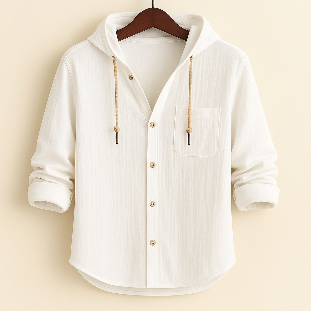 LOUIS & MARGOT | CHEMISE DE LUXE EN COTON DOUX AVEC CAPUCHE