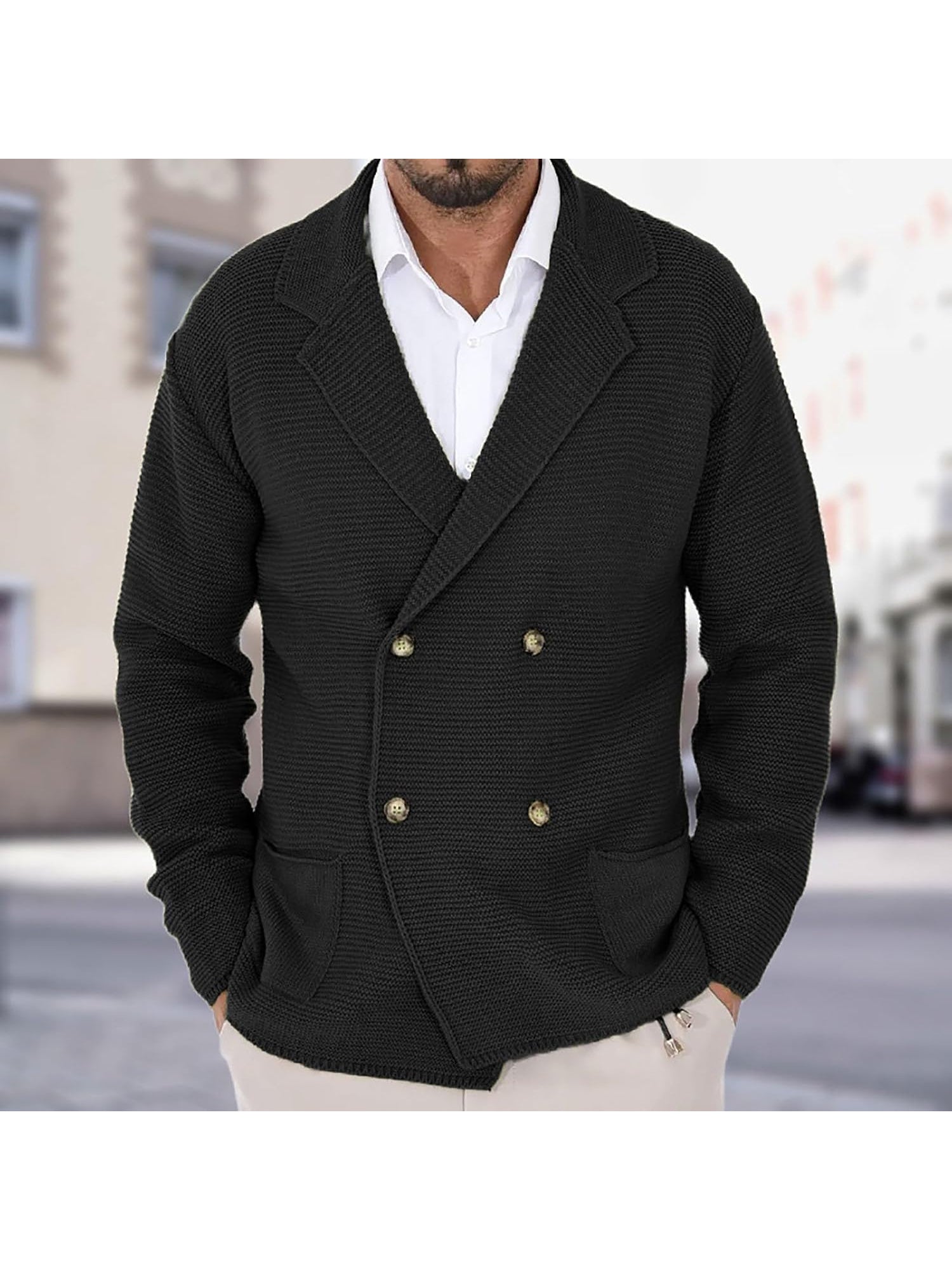 LOUIS & MARGOT | CARDIGAN ÉLÉGANT EN LAINE POUR HOMME