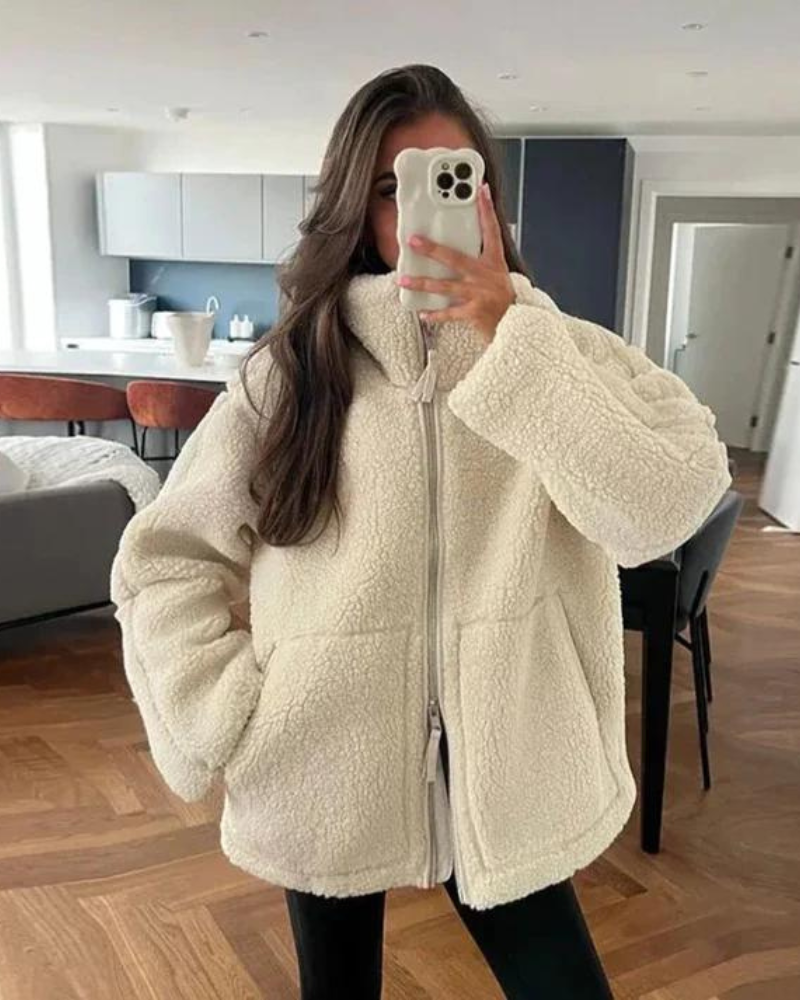 ANNAMARIE - VESTE TEDDY ÉLÉGANTE