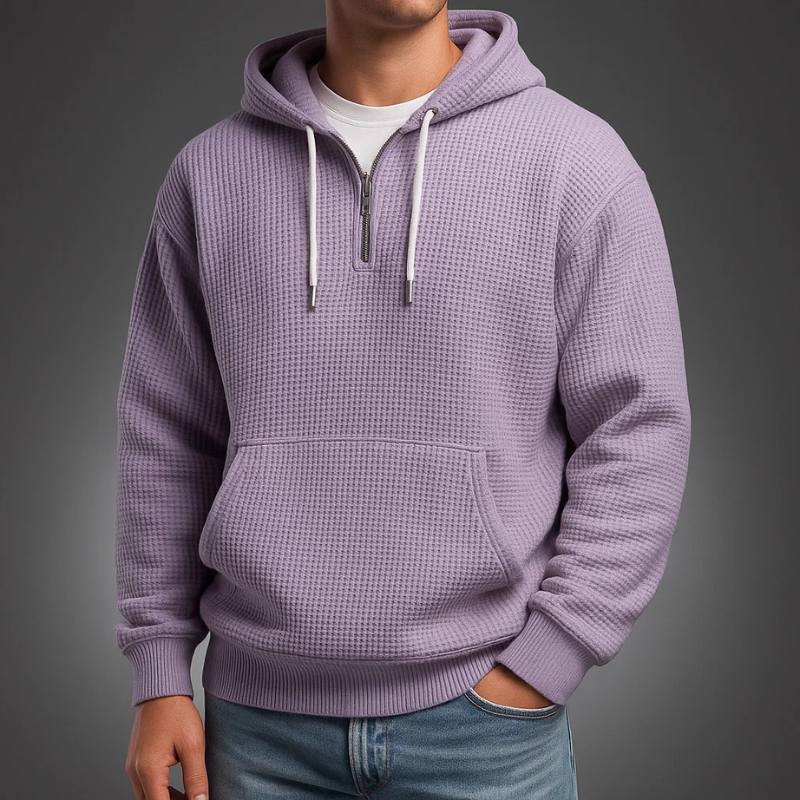 LOUIS & MARGOT | SWEAT À CAPUCHE EN MAILLE WAFFLE POUR HOMME