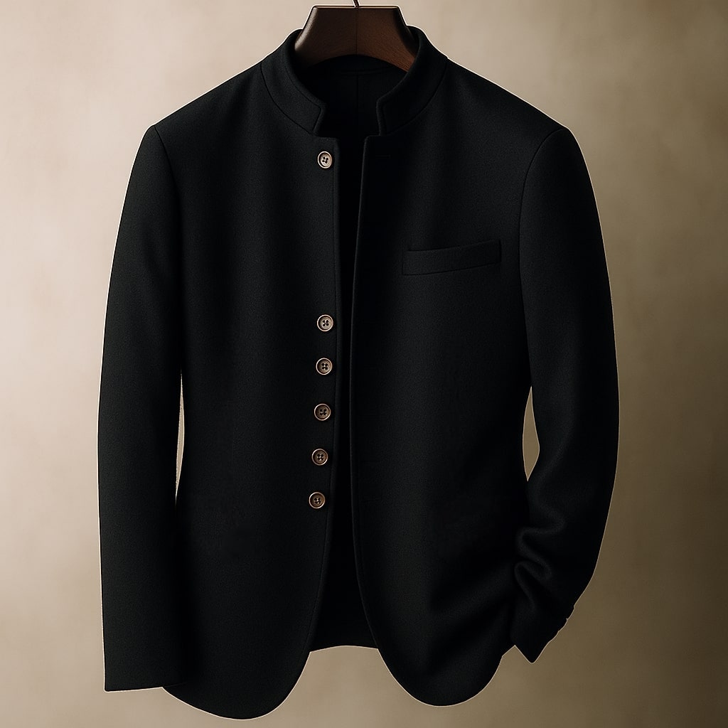 LOUIS & MARGOT | VESTE EN LAINE AVEC COL DROIT