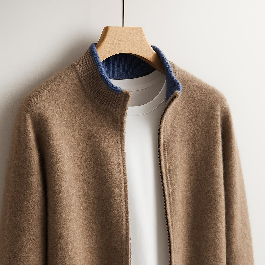 LOUIS & MARGOT | VESTE EN MAILLE AVEC ZIP