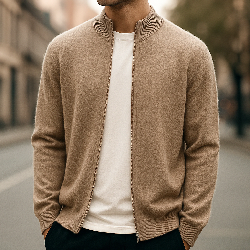 LOUIS & MARGOT | CARDIGAN ZIPPÉ EN MAILLE POUR HOMME