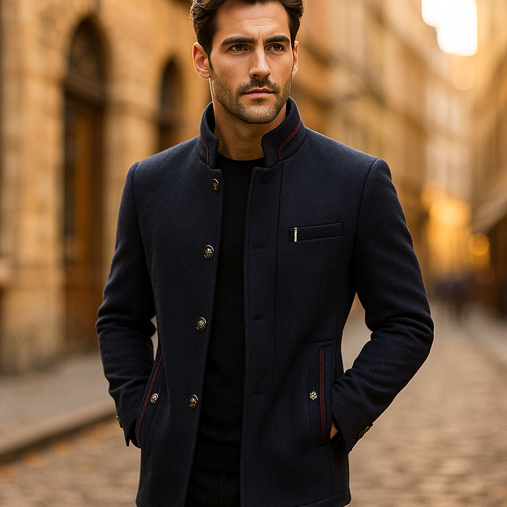 LOUIS & MARGOT | MANTEAU EN MÉLANGE DE LAINE POUR HOMME