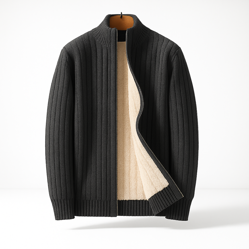 LOUIS & MARGOT | CARDIGAN ÉLÉGANT ET MODE AVEC ZIP POUR HOMME