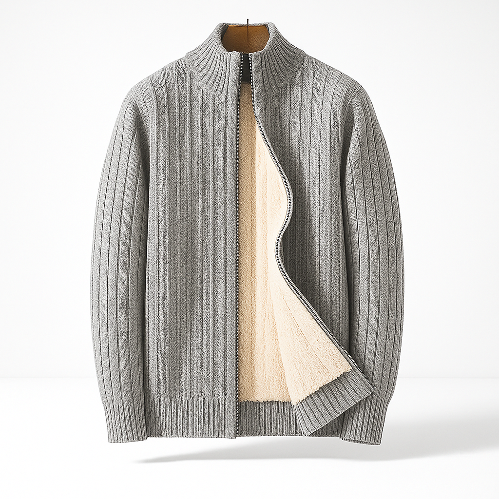 LOUIS & MARGOT | CARDIGAN ÉLÉGANT ET MODE AVEC ZIP POUR HOMME