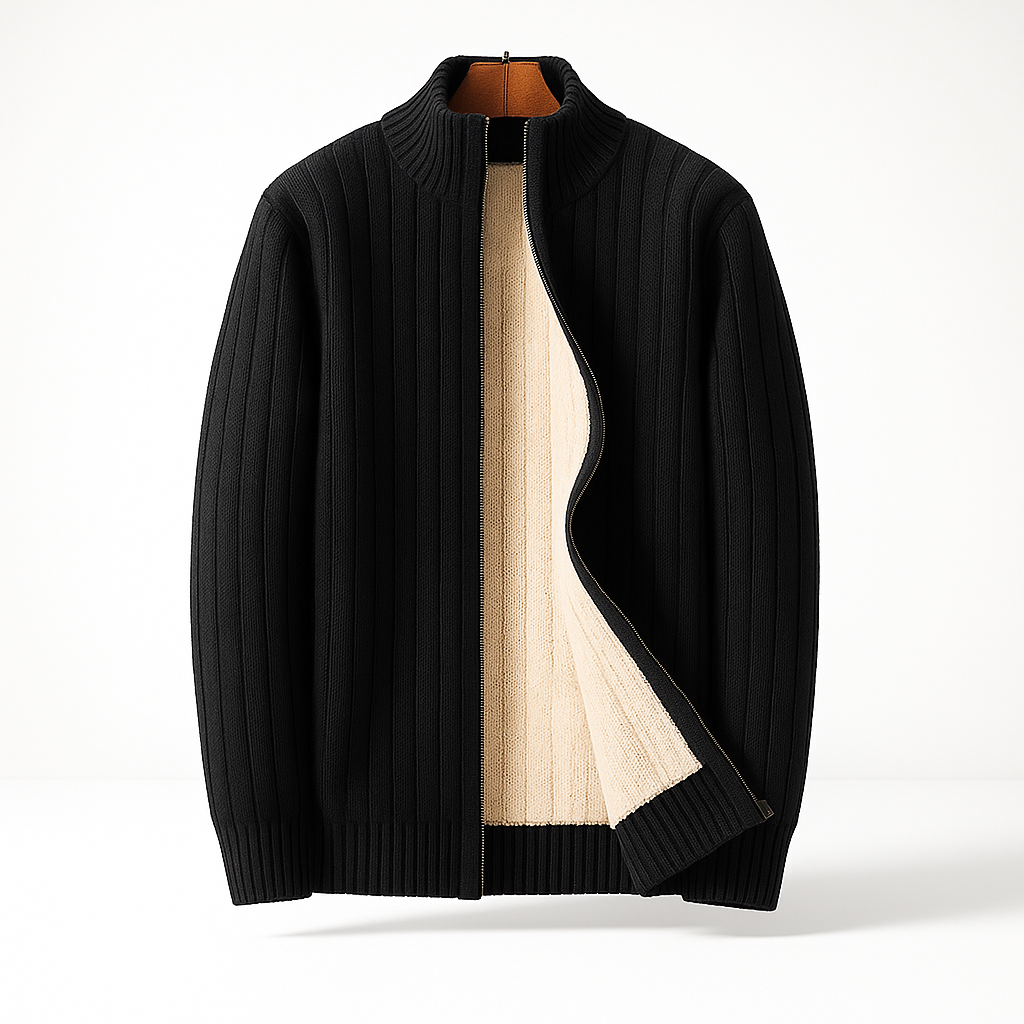 LOUIS & MARGOT | CARDIGAN ÉLÉGANT ET MODE AVEC ZIP POUR HOMME