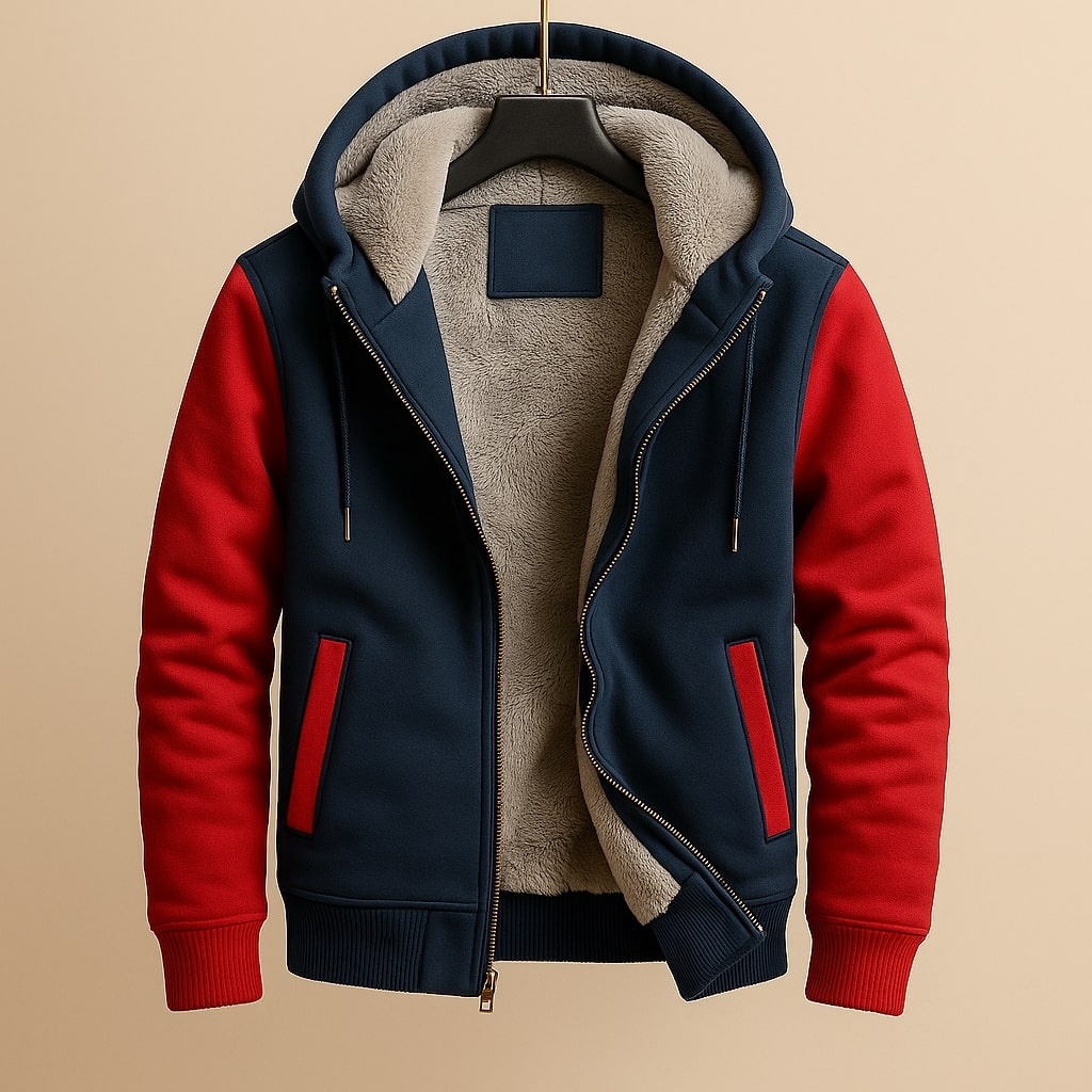 LOUIS & MARGOT | VESTE DOUBLÉE À CAPUCHE POUR LES HOMMES
