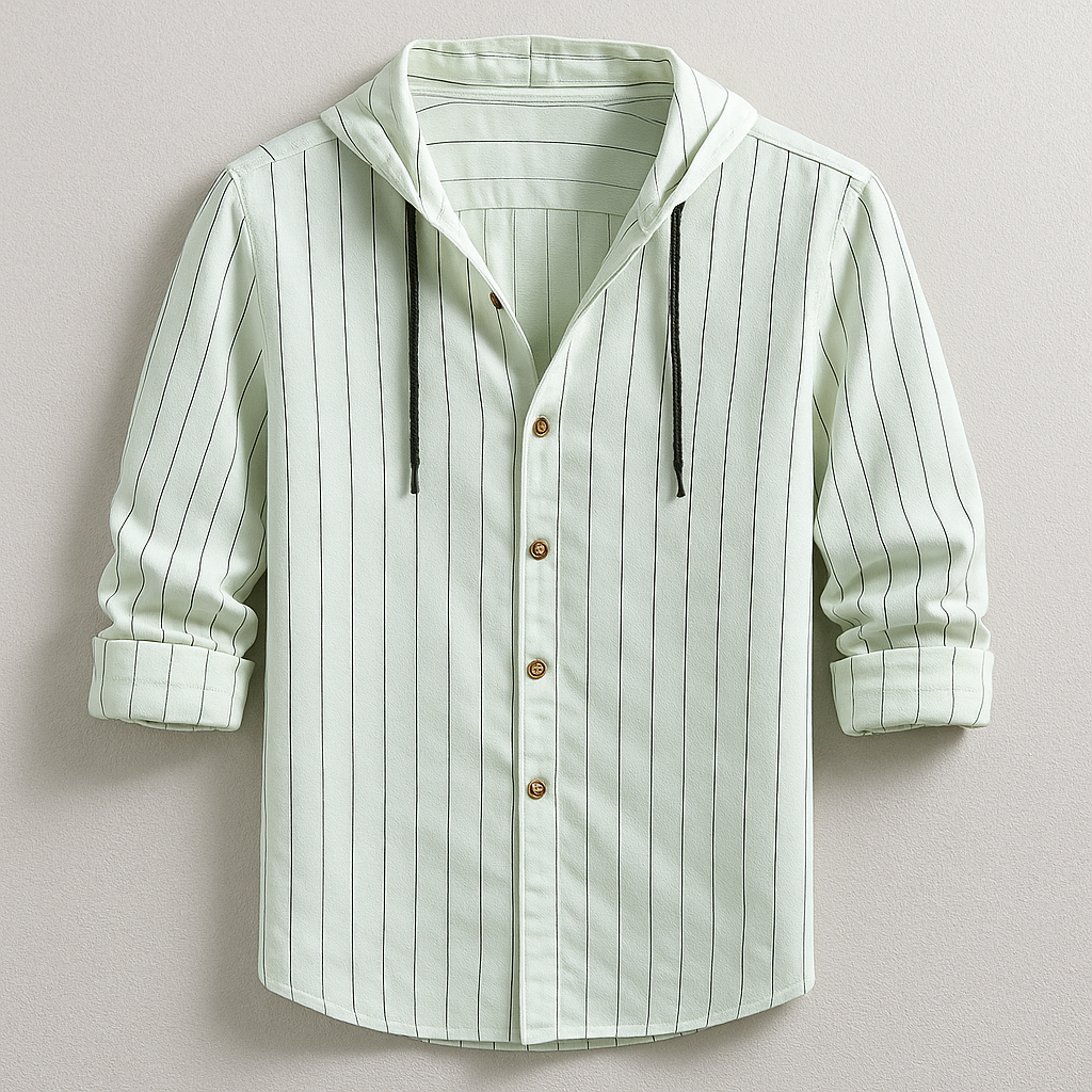 LOUIS & MARGOT | CHEMISE DE LUXE À RAYURES AVEC CAPUCHE