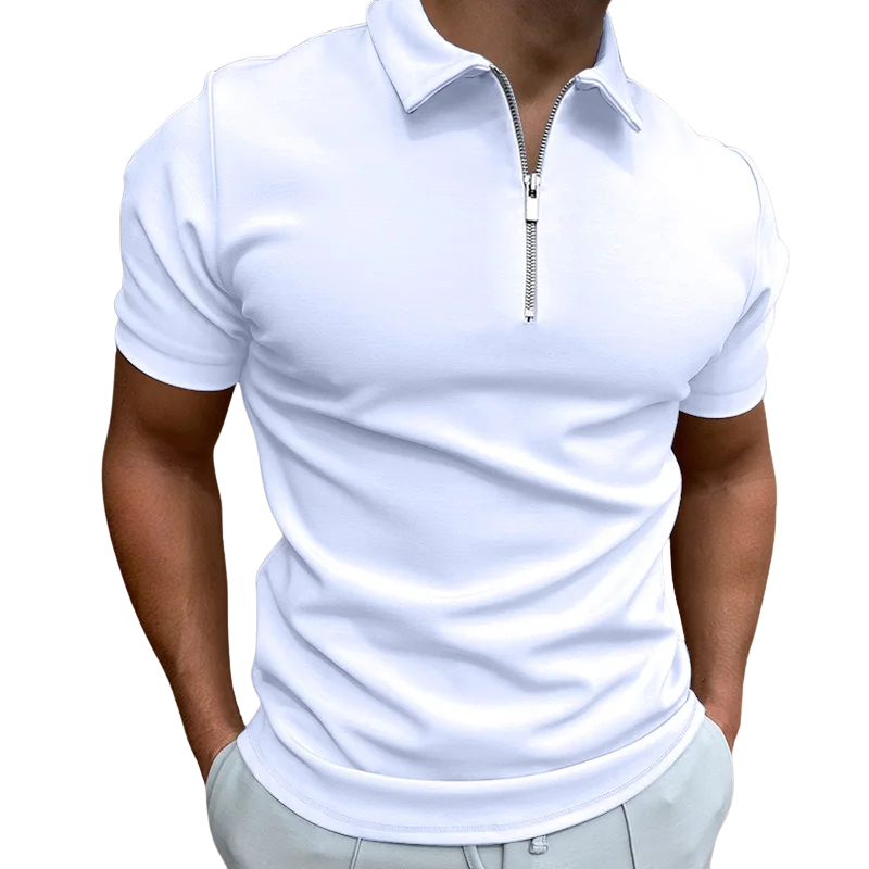 GREGORIO | POLO MODERNE AVEC ZIP MI-HAUT