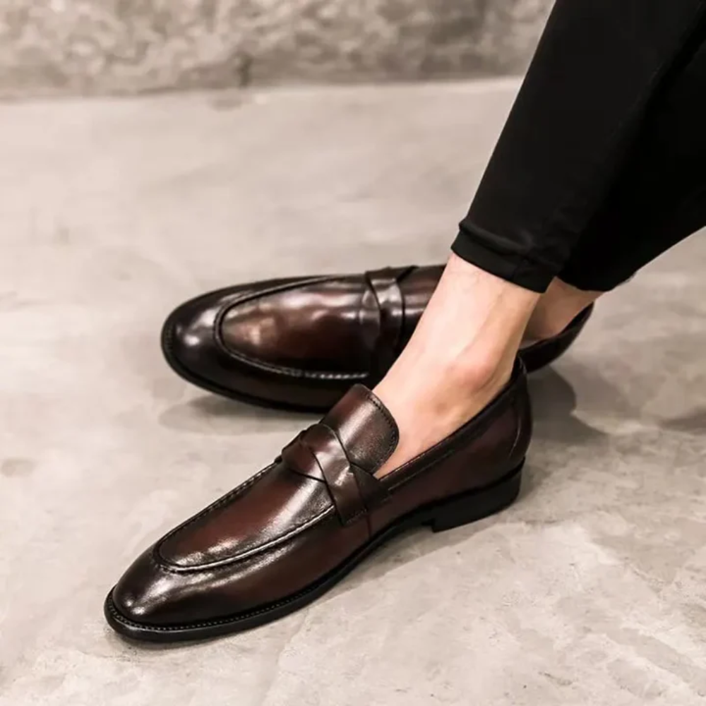 Chic mocassins en cuir