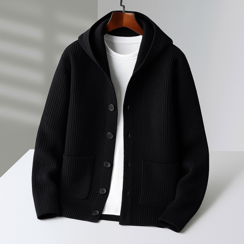 LOUIS & MARGOT | CARDIGAN À CAPUCHE POUR HOMME