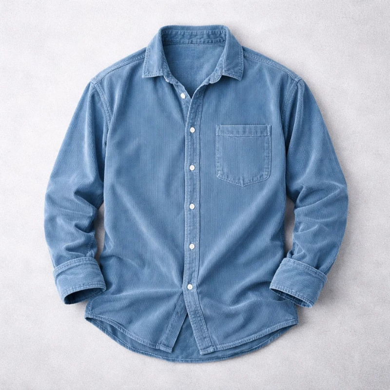 LOUIS & MARGOT | CHEMISE CLASSIQUE EN VELOURS CÔTELÉ POUR HOMME