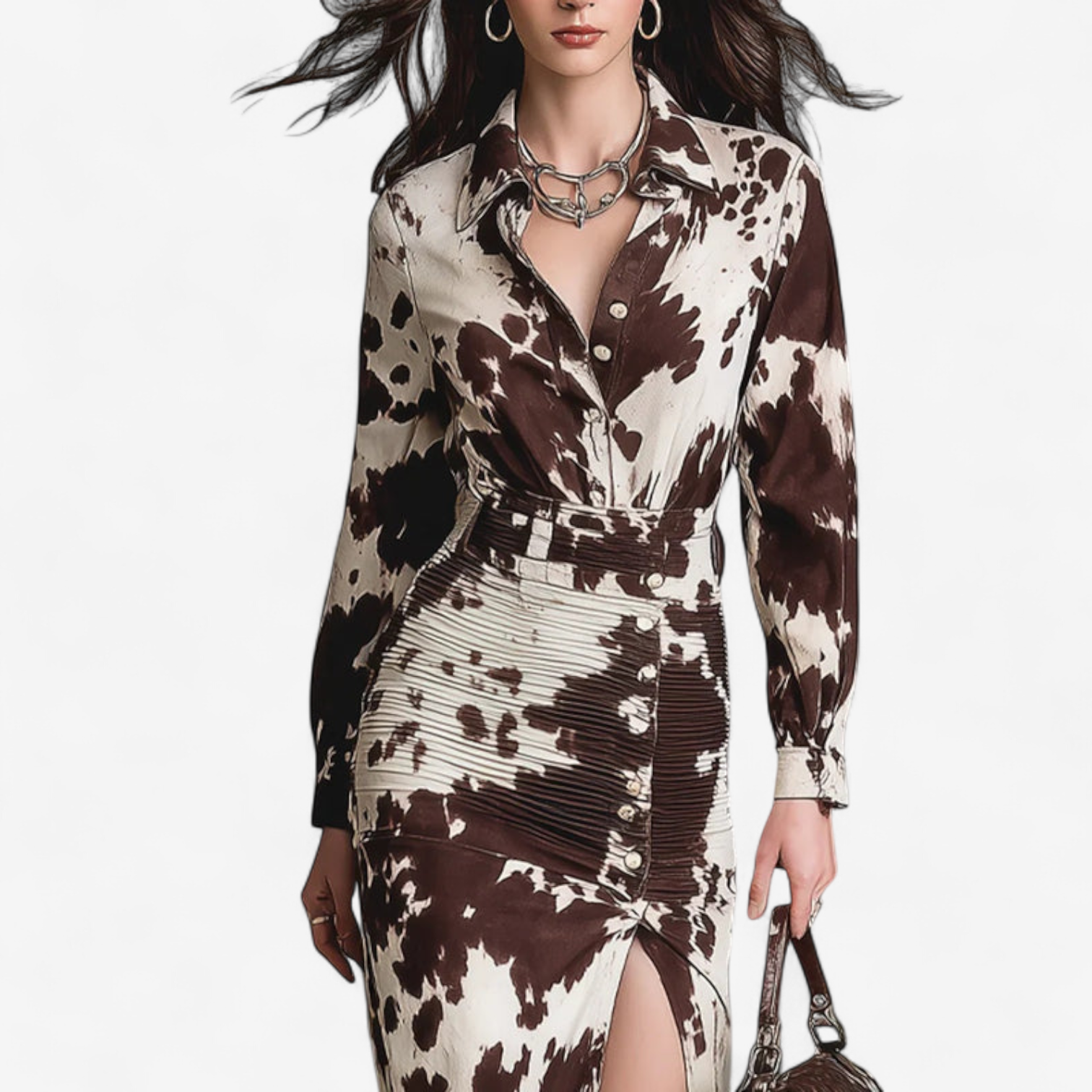 Dolores™ Élégante robe imprimée