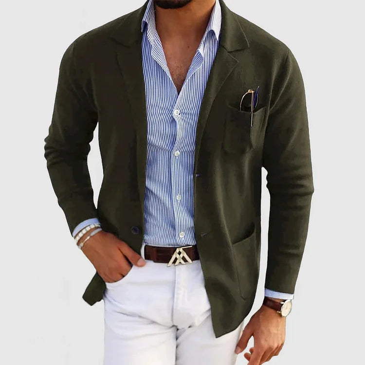 LOUIS & MARGOT | BLAZER LUXUEUX POUR HOMME EN MATÉRIAU SOUPLE