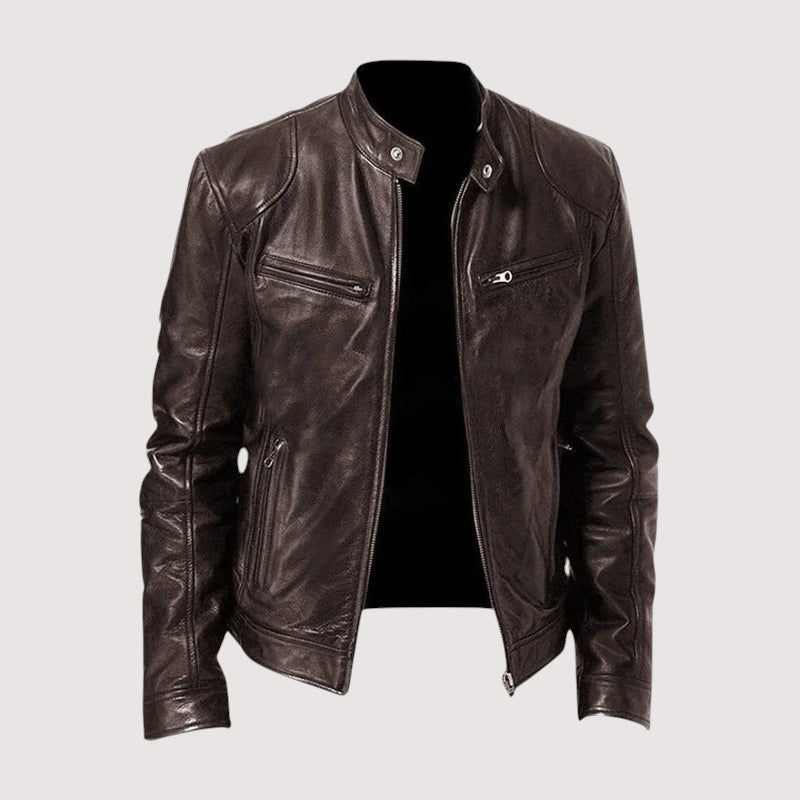 LOUIS & MARGOT | VESTE EN CUIR HAUT DE GAMME ÉLÉGANTE POUR HOMME