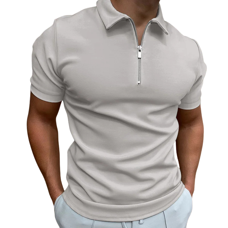 GREGORIO | POLO MODERNE AVEC ZIP MI-HAUT