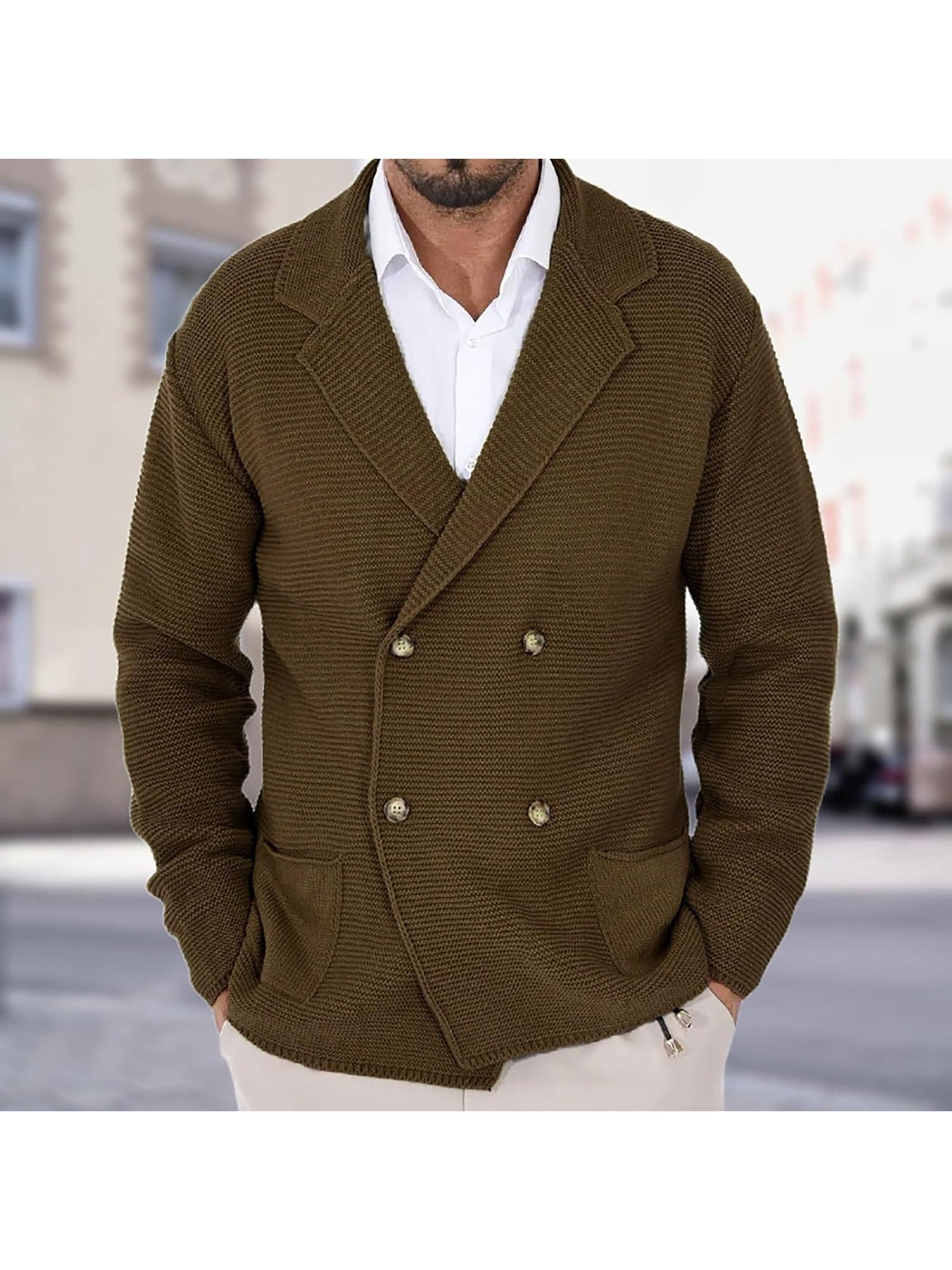 LOUIS & MARGOT | CARDIGAN ÉLÉGANT EN LAINE POUR HOMME
