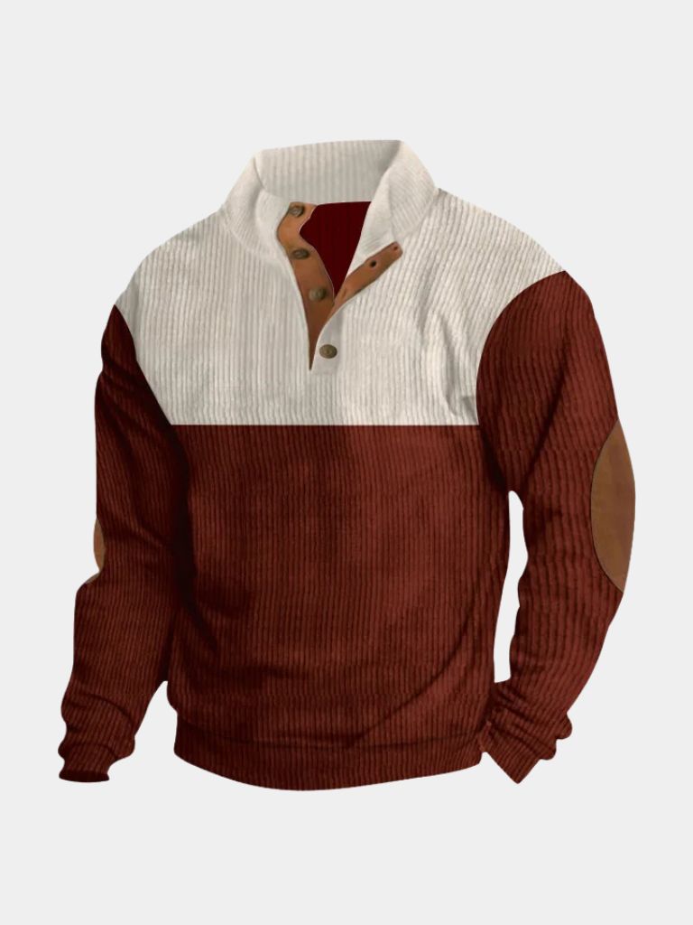 LOUIS & MARGOT | PULLOVER EN CORDUROY À COL HAUT POUR HOMME