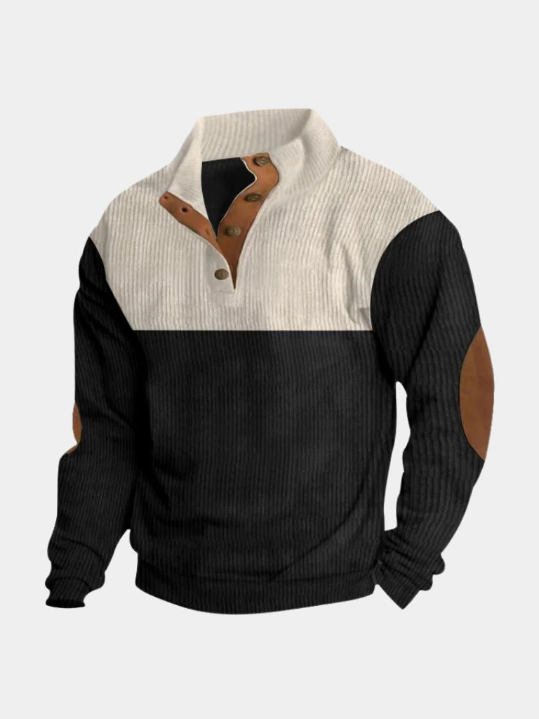 LOUIS & MARGOT | PULLOVER EN CORDUROY À COL HAUT POUR HOMME