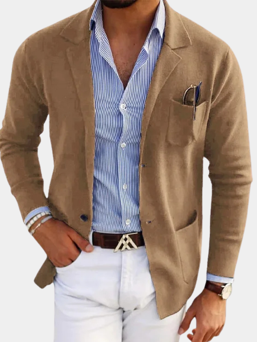 LOUIS & MARGOT | BLAZER LUXUEUX POUR HOMME EN MATÉRIAU SOUPLE