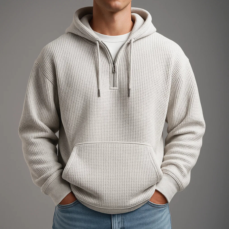 LOUIS & MARGOT | SWEAT À CAPUCHE EN MAILLE WAFFLE POUR HOMME