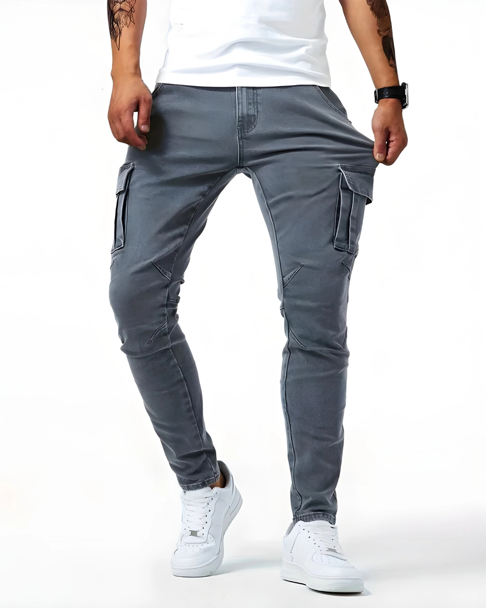 LOUIS & MARGOT | PANTALON CARGO STRETCH POUR HOMMES