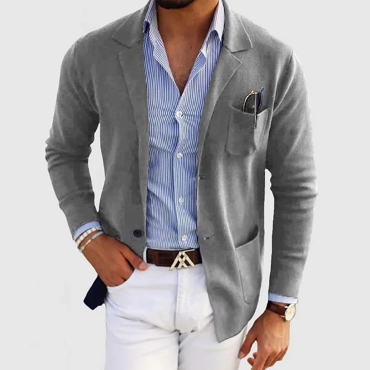 LOUIS & MARGOT | BLAZER LUXUEUX POUR HOMME EN MATÉRIAU SOUPLE