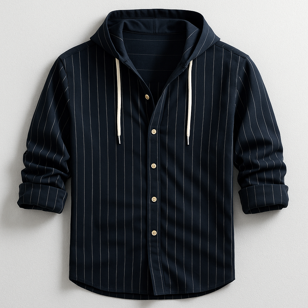 LOUIS & MARGOT | CHEMISE DE LUXE À RAYURES AVEC CAPUCHE