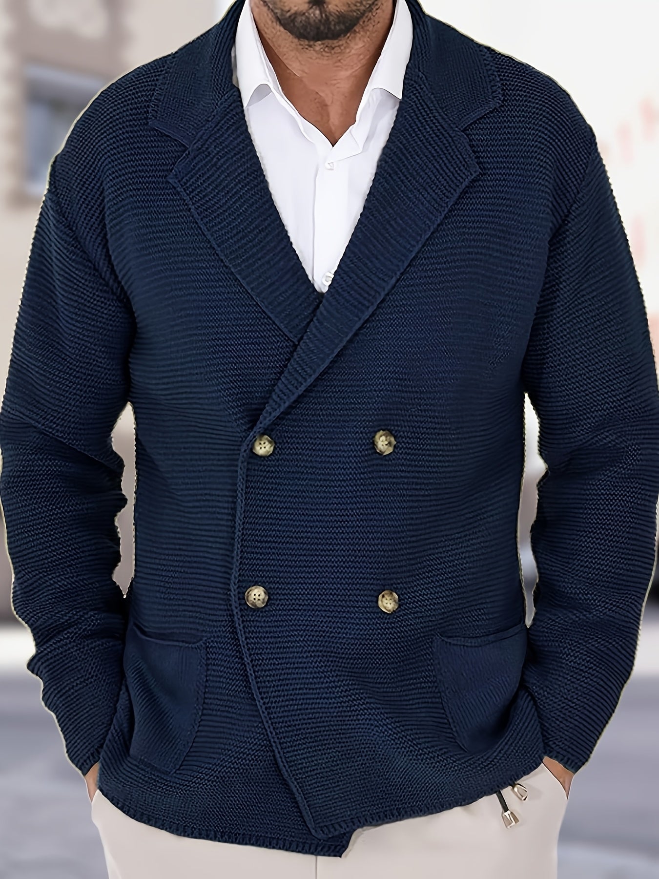 LOUIS & MARGOT | CARDIGAN ÉLÉGANT EN LAINE POUR HOMME