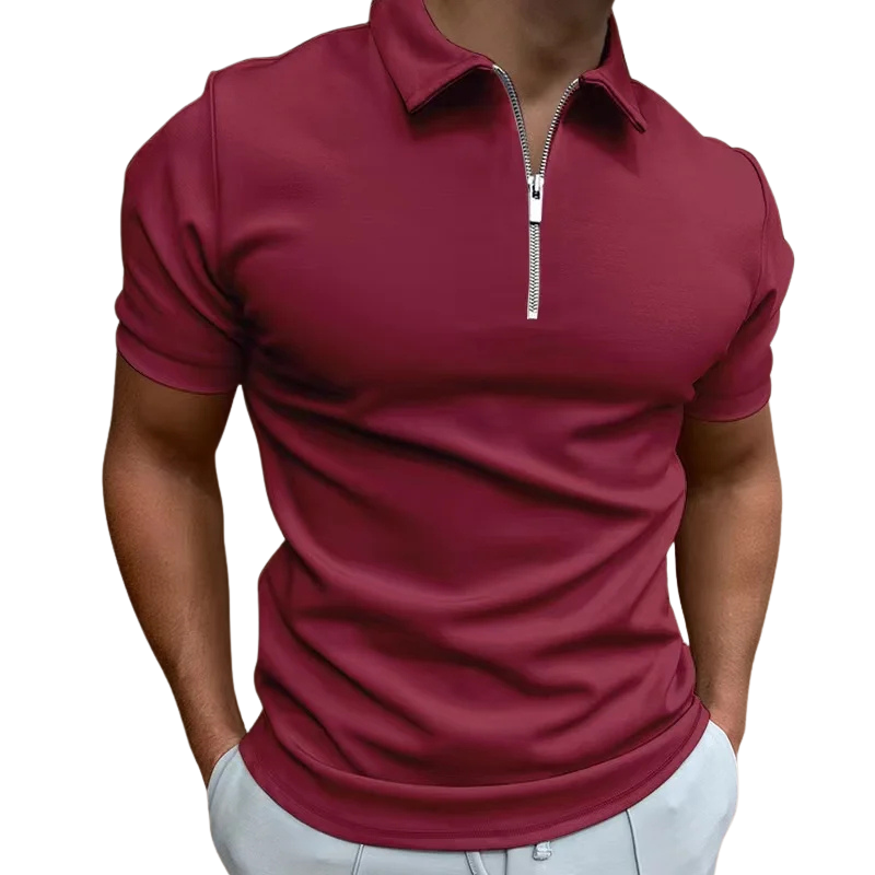 GREGORIO | POLO MODERNE AVEC ZIP MI-HAUT