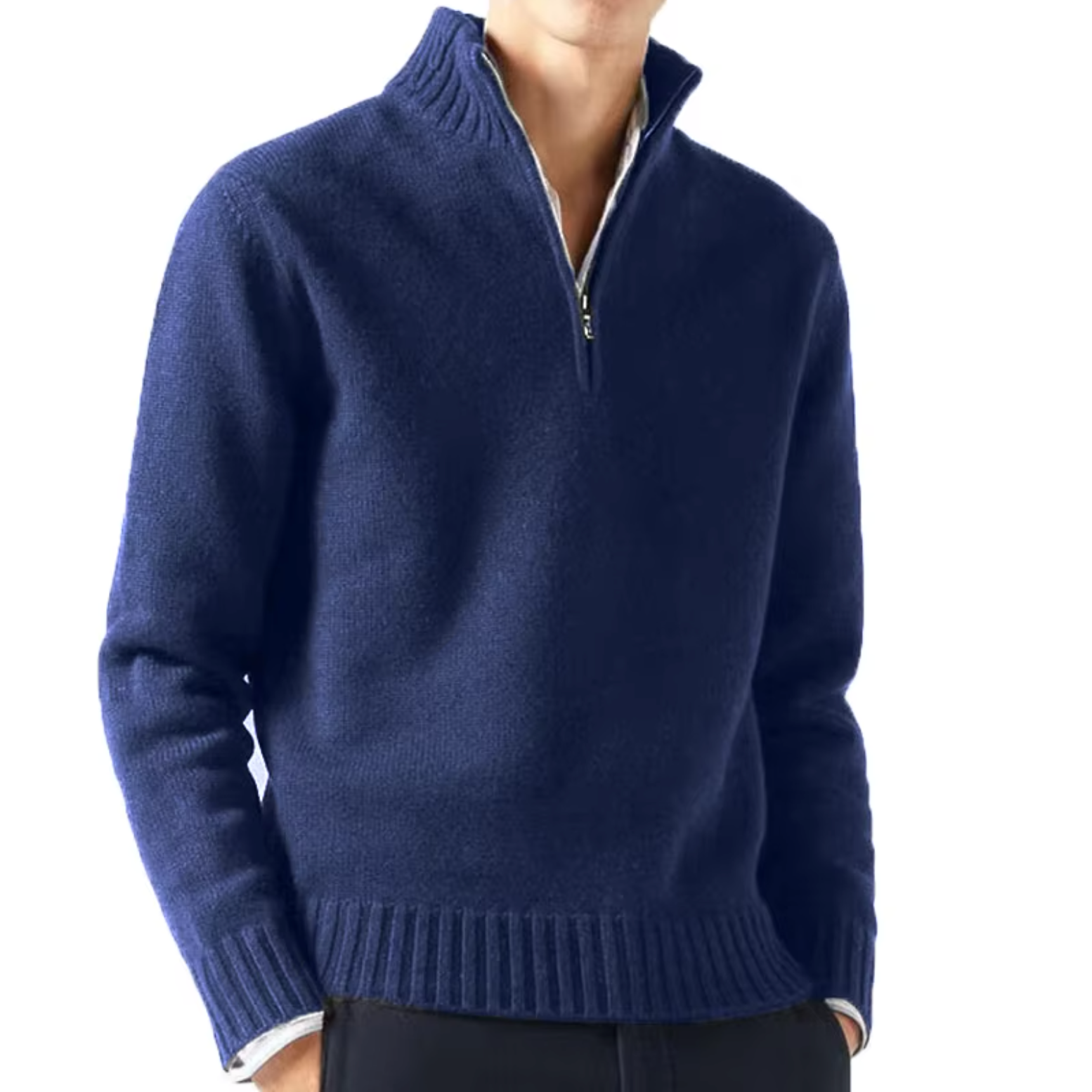 LOUIS & MARGOT | DOLCEVITA EN LAINE AVEC ZIP POUR HOMME