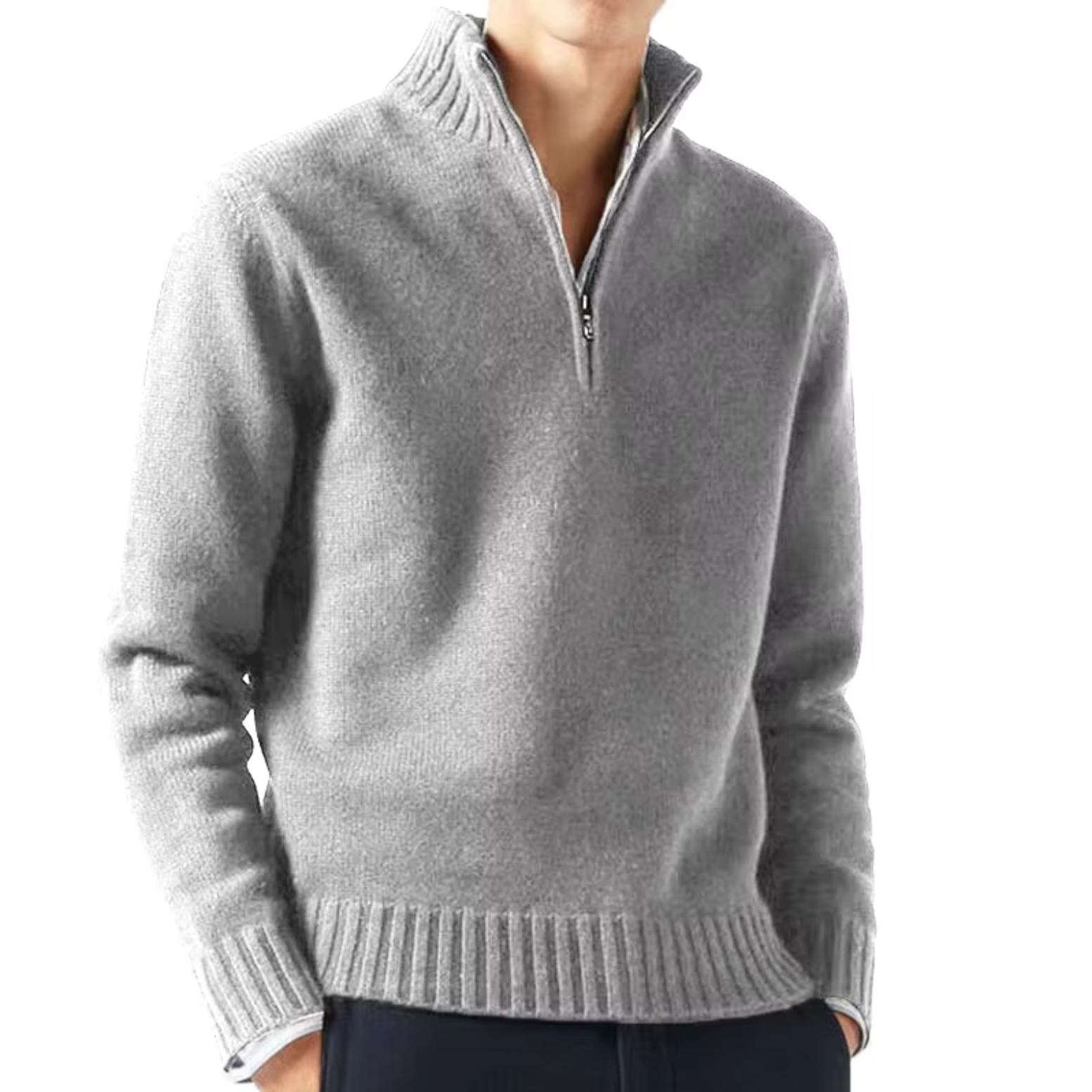 LOUIS & MARGOT | DOLCEVITA EN LAINE AVEC ZIP POUR HOMME