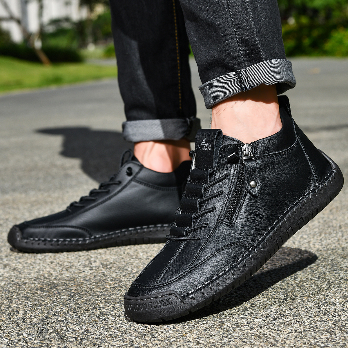 LOUIS & MARGOT | CHAUSSURES EN NABUK AVEC ZIP POUR HOMME