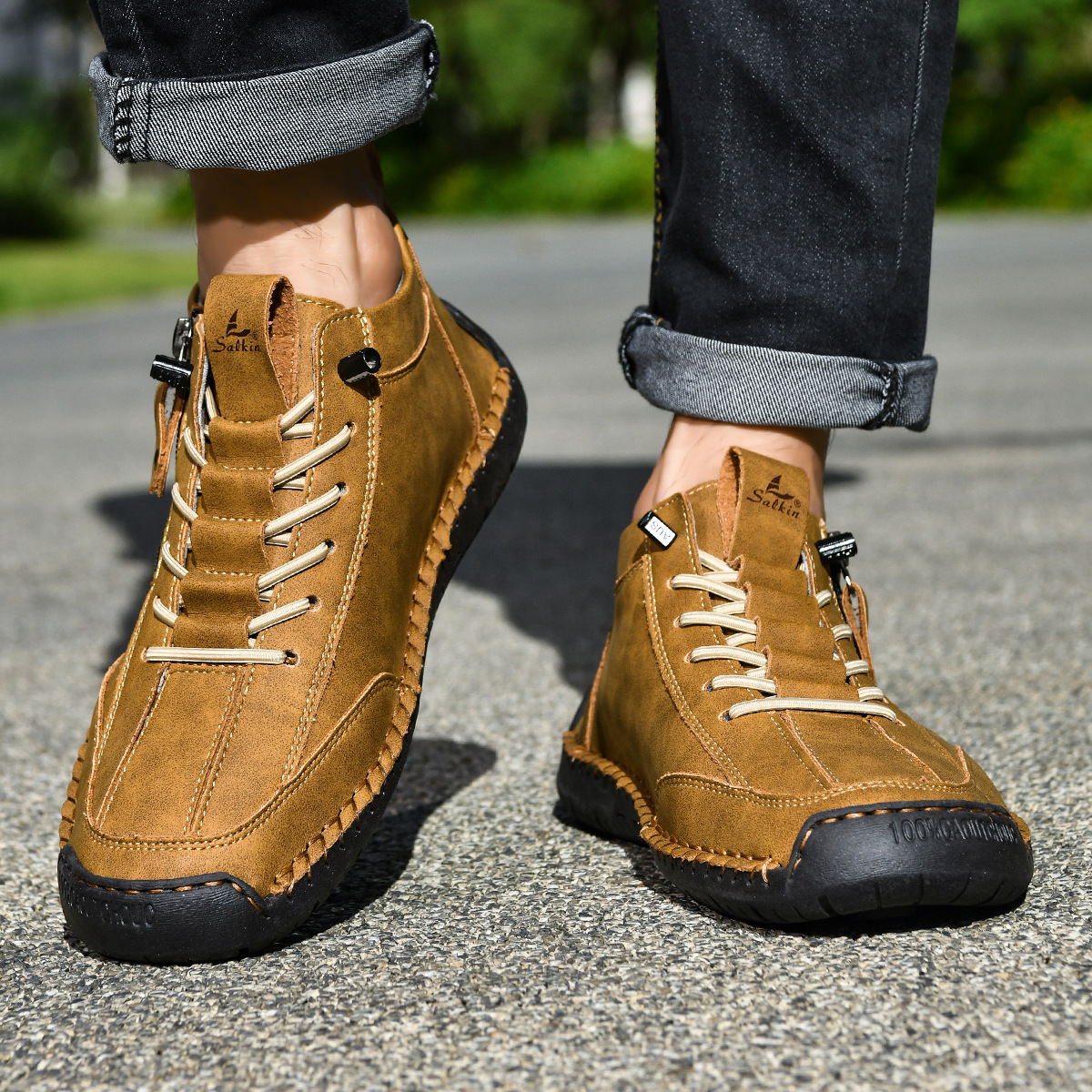 LOUIS & MARGOT | CHAUSSURES EN NABUK AVEC ZIP POUR HOMME