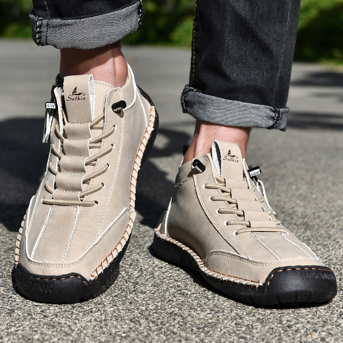 LOUIS & MARGOT | CHAUSSURES EN NABUK AVEC ZIP POUR HOMME