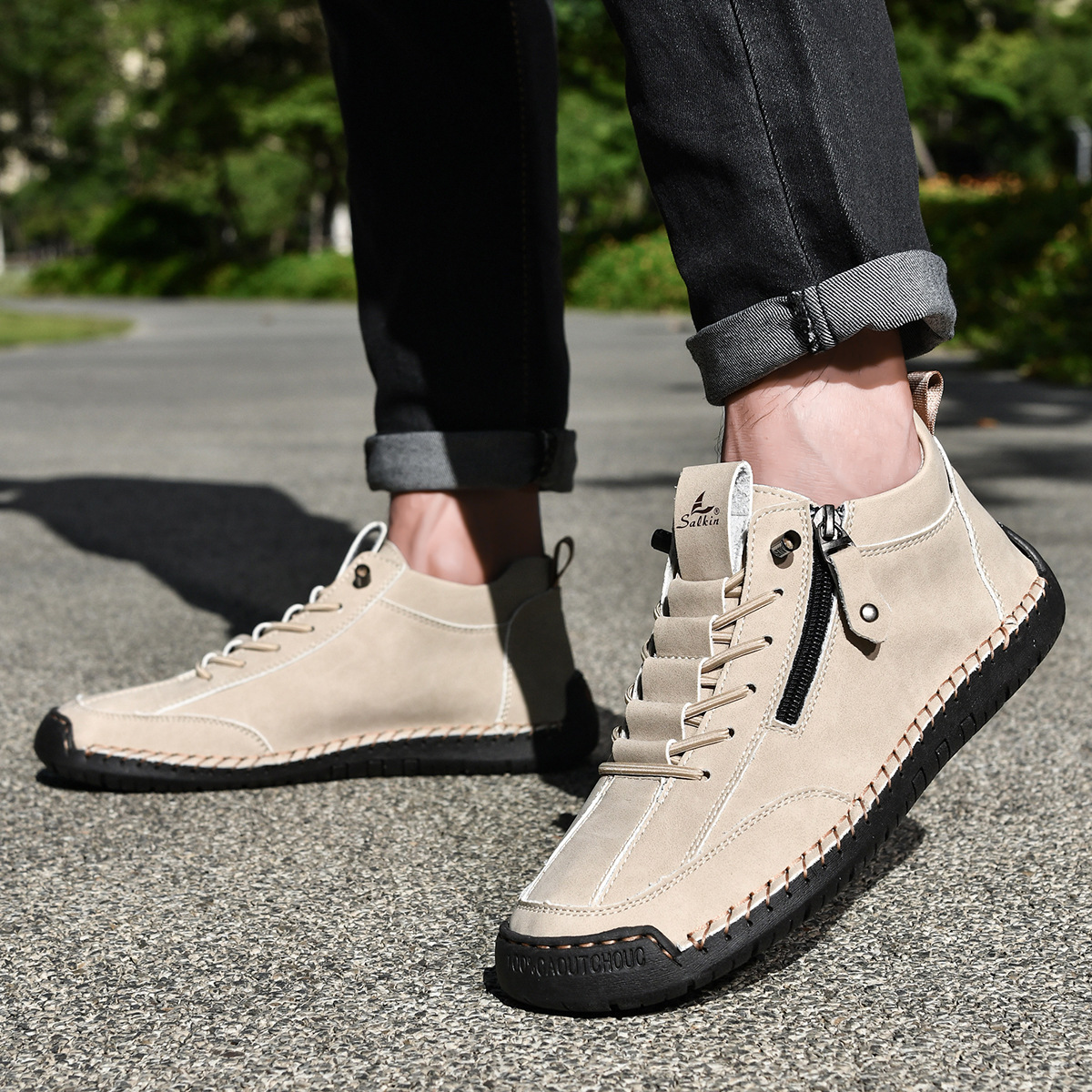 LOUIS & MARGOT | CHAUSSURES EN NABUK AVEC ZIP POUR HOMME