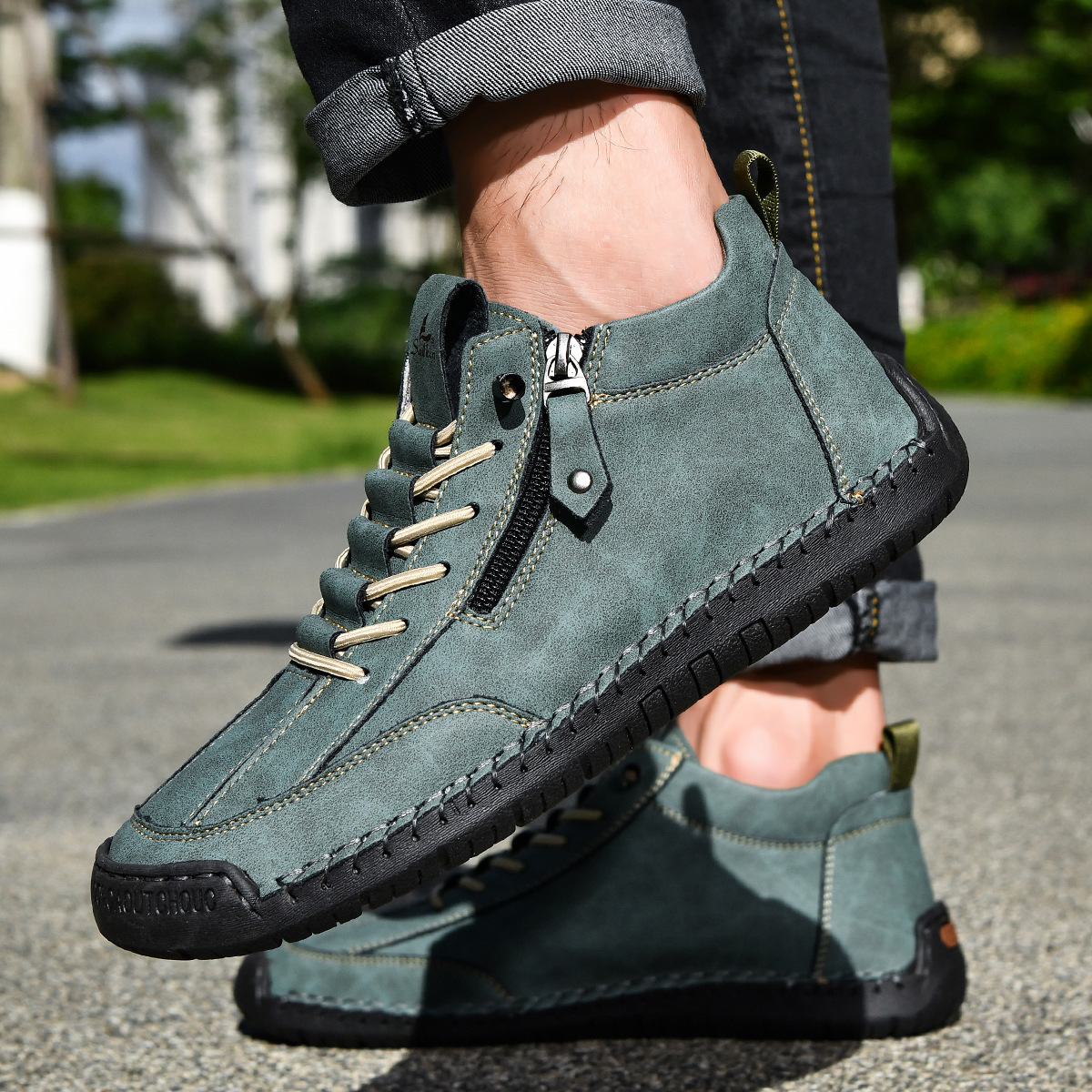 LOUIS & MARGOT | CHAUSSURES EN NABUK AVEC ZIP POUR HOMME