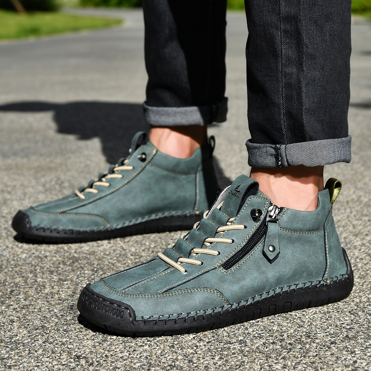 LOUIS & MARGOT | CHAUSSURES EN NABUK AVEC ZIP POUR HOMME