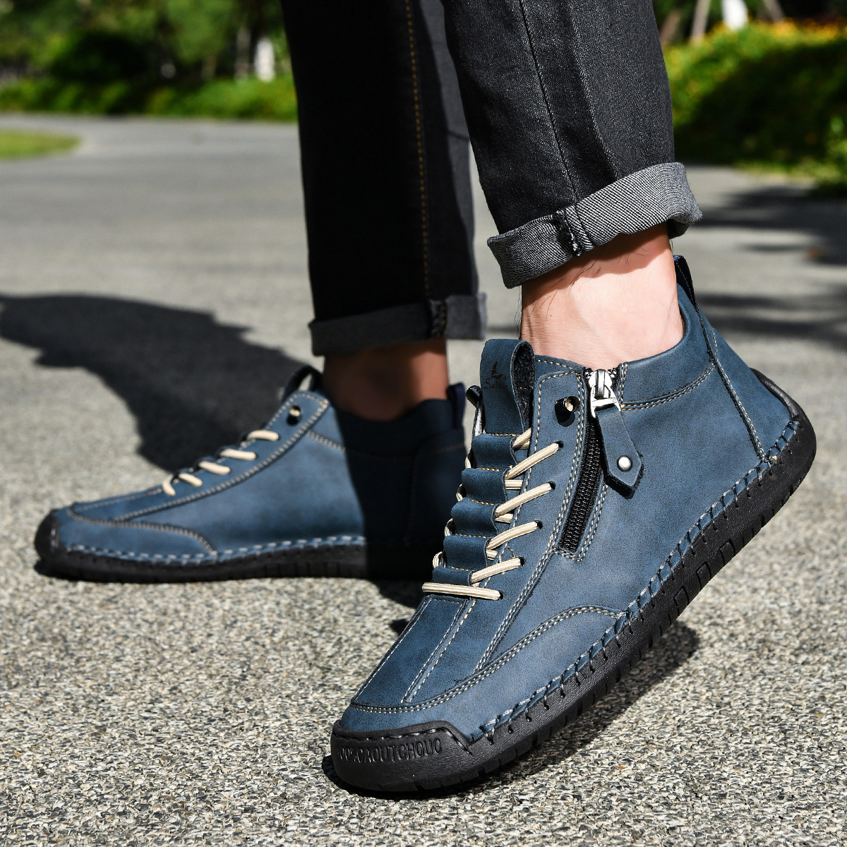 LOUIS & MARGOT | CHAUSSURES EN NABUK AVEC ZIP POUR HOMME