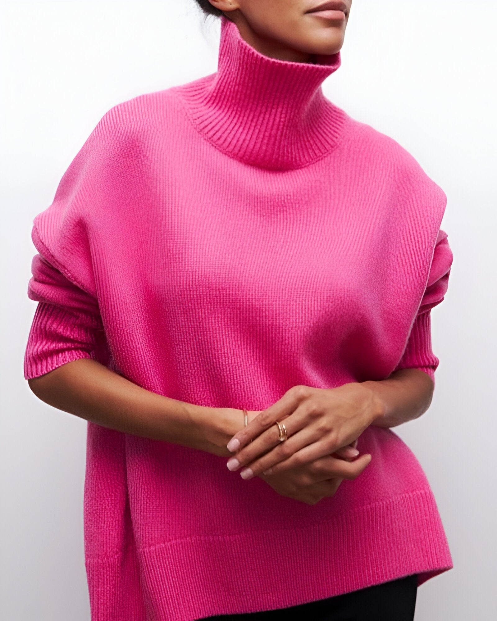 Liora™ | Pull Ample à Col Roulé
