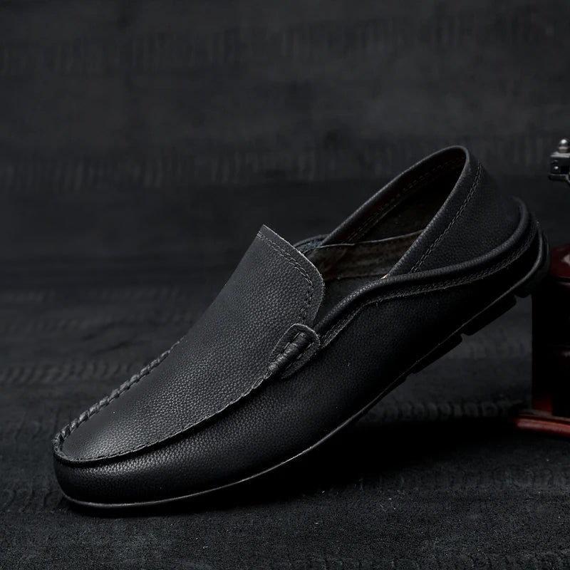Monza Mocassins en Cuir de Conduite