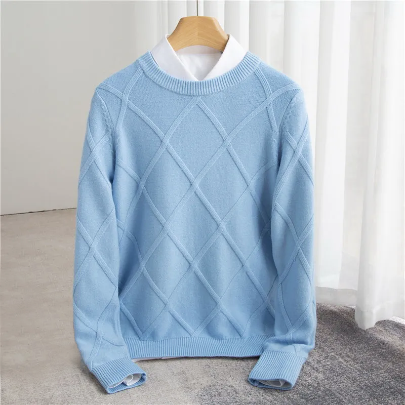 Louis & Margot | Pull Argyle en Cachemire