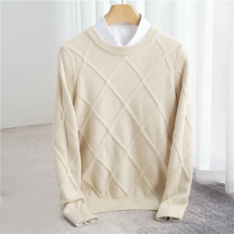 Louis & Margot | Pull Argyle en Cachemire