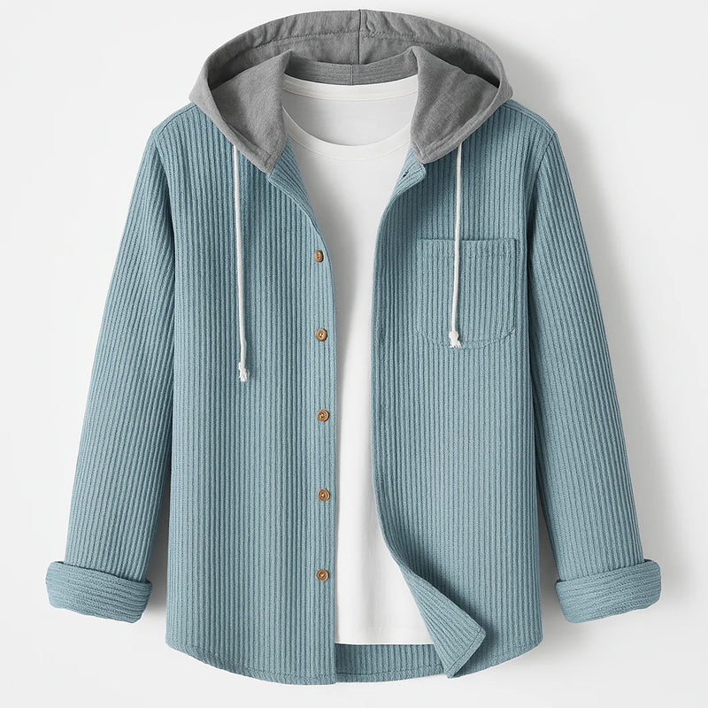 LOUIS & MARGOT | CHEMISE EN CORDUROY AVEC CAPUCHE