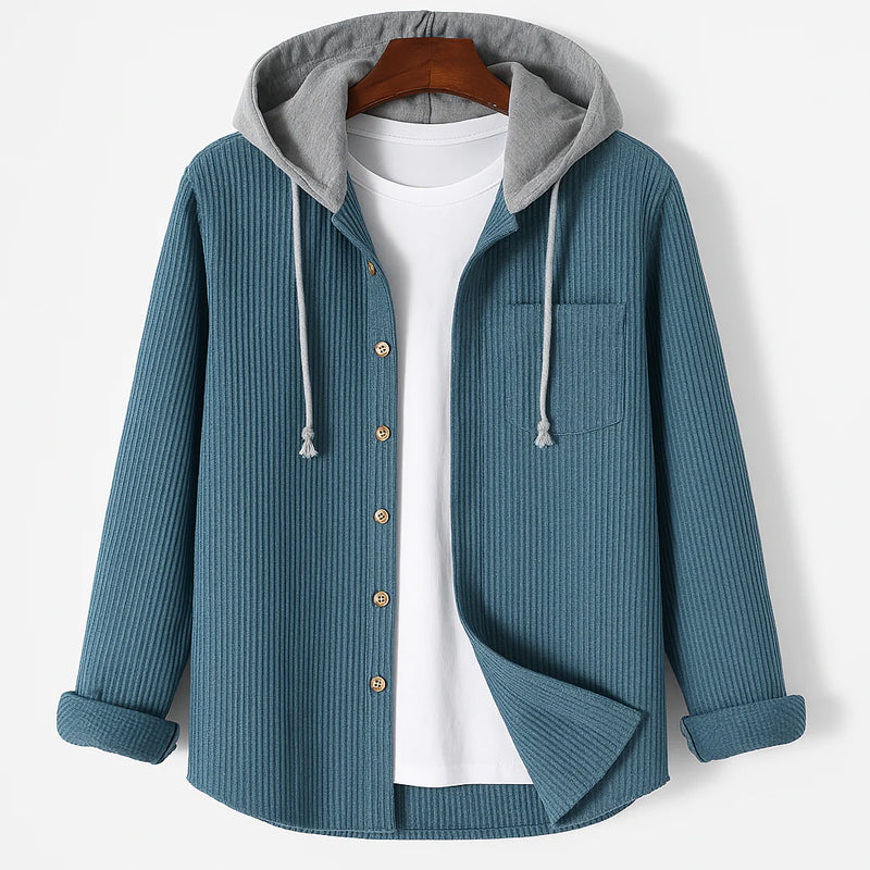 LOUIS & MARGOT | CHEMISE EN CORDUROY AVEC CAPUCHE
