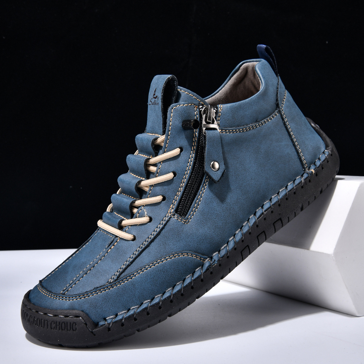 LOUIS & MARGOT | CHAUSSURES EN NABUK AVEC ZIP POUR HOMME