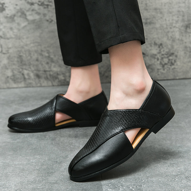 Mocassins en cuir vintage