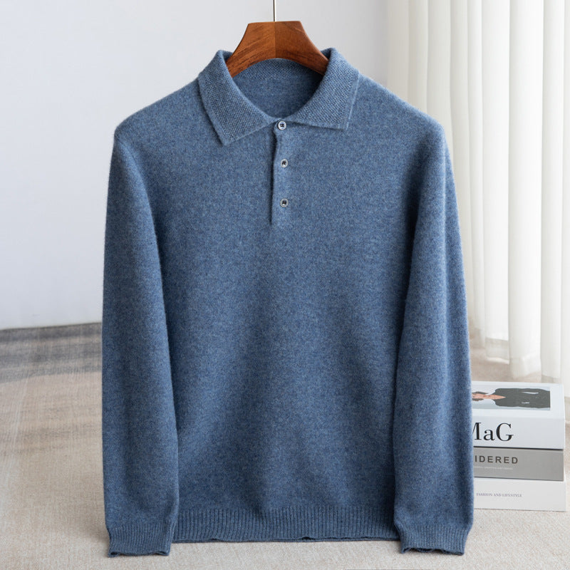 LOUIS & MARGOT | PULL POLO HOMME CLASSIQUE (laine haut de gamme)