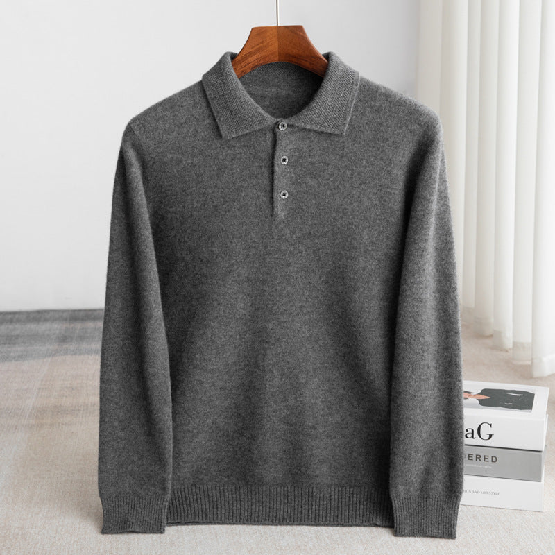 LOUIS & MARGOT | PULL POLO HOMME CLASSIQUE (laine haut de gamme)